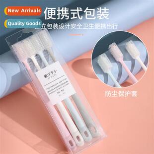 4pcs n-printed macaro st bristle toothbrush efficiently clea