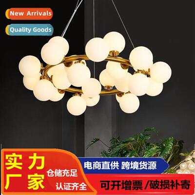 Scinavian -modern living room bedroom molecular glass lamp c