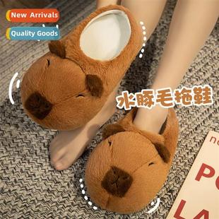 home plush thickened Water warm slippers cott floor dolphin