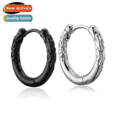 Tanium steel earrings are not easy to allergic tide jeweller