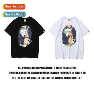 Head Orang Set Blue Summer Spring Ape Sleeve Short High Tide