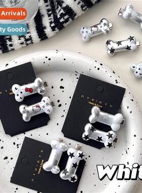 Sweet cool wind gradient silver small be  clips cute carto s