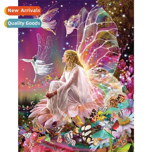 New full embroidery simple hmade thread embroidery elf cross