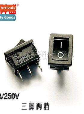 Black Boat S KCD1-102 3-Pin 2-Posi Rocker Power S 10A 125V 6