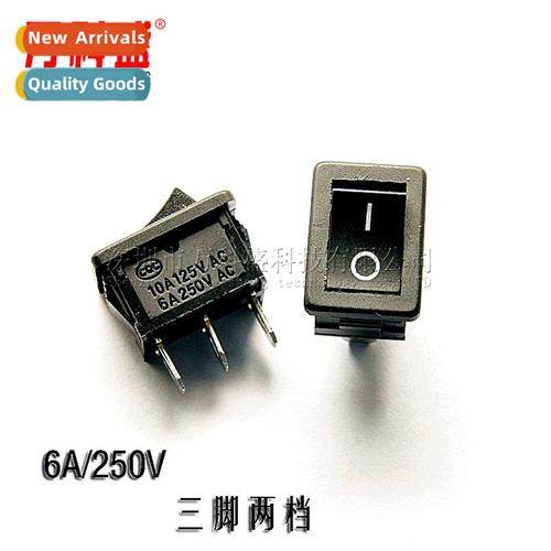 Black Boat S KCD1-102 3-Pin 2-Posi Rocker Power S 10A 125V 6