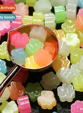 Glow-in--Dark Fire Lacquer Stamp Wax Pellets Cats Paw Shaped