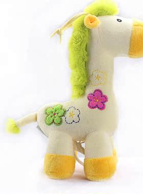 Pink deer music pull bell baby car hanging bed hanging super