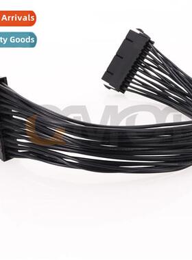 SQC6-All Black Cable 24Pin Power Extensi Cable ATX Morboard