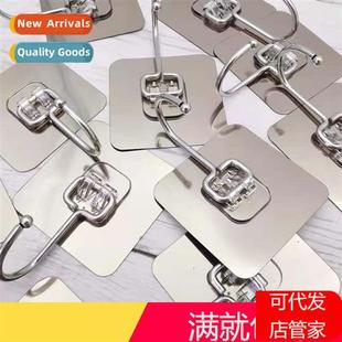 Multi-functial n-marking large hooks no-punch adhesive hooks