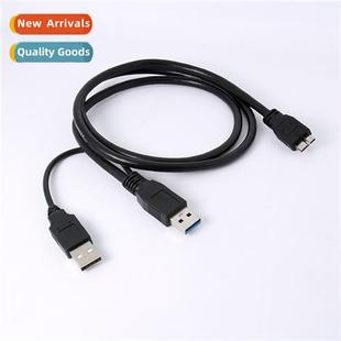 Cable Powered USB Head Dual Disk Hard Mobile Micro USB3.0