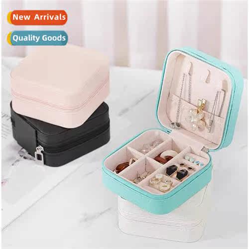 Mini Jewelry Organizer Travel Earring Necklace Jewelry Box C