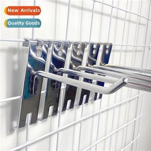 wire single electroplated mesh shopp Supermarket hooks shelf