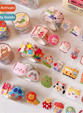 Transparent bear tape creative hbook index stickers student