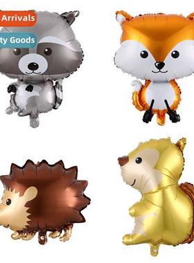 Forest animals series  aluminum film ballo fox hedgehog racc
