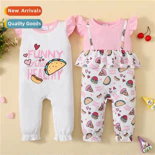 spring print letter sleeveless new 2022 fall baby ins