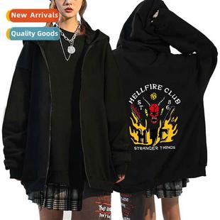 hellfire zip Stranger Seas things printed weird Things club4