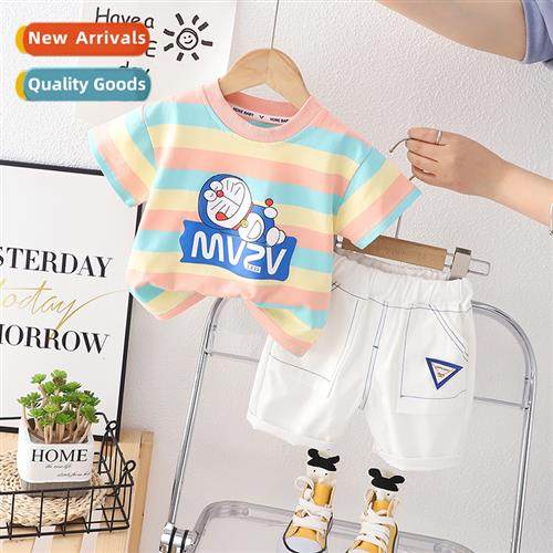 Boys su summer 2023 new n girls carto gas short-sleeved two-