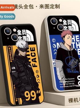 Anime full north face iphe14 phe case apple 13 st case 12pro