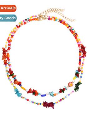 ZA persalized creative color clash double layered stacked ri