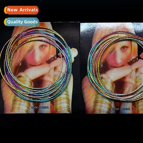 New colorful multi-ring bracelet an  American multi-layer el