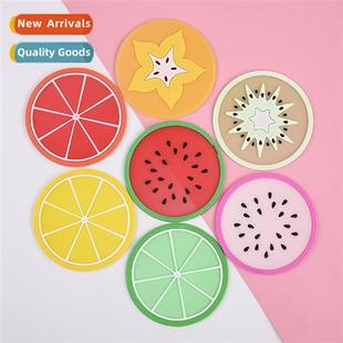 Mat Mugs Cute Gel Insulati Creative Coasters Fru New Heat