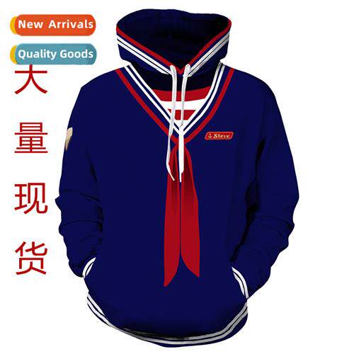 Stranger Things 3D Printed Sweatshirt Hooded Anime cospaly S