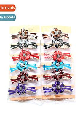 s new flower  accessories top clip match diamd spring clip g