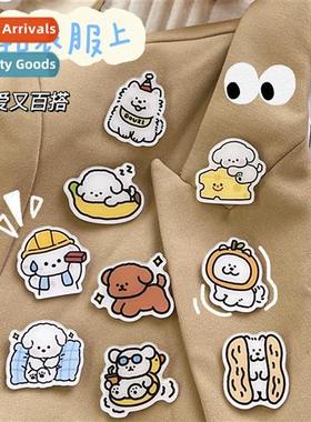 Teng billi ins style cute carto acrylic puppy brooch badge c