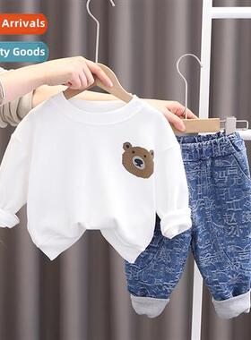 Boys spring sweater su spring  autumn  2023 new small  mediu