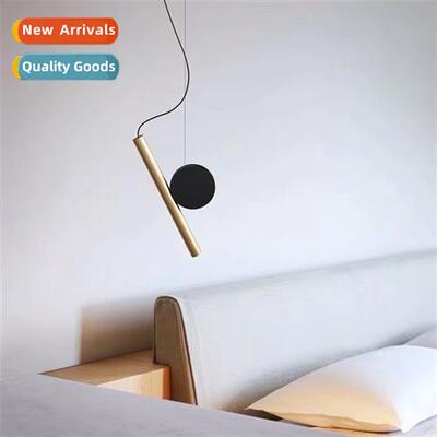 Modern simple bar restaurant slant hanging K line light crea