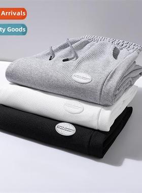 2022 Spring casual pants nd n waffle loose a pair  elastic p