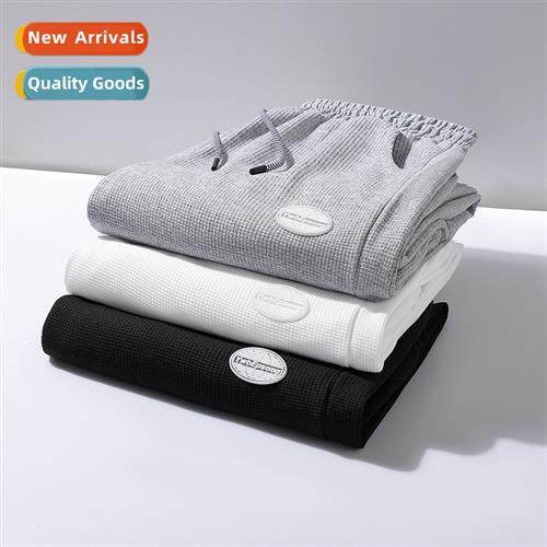 2022 Spring casual pants nd n waffle loose a pair  elastic p