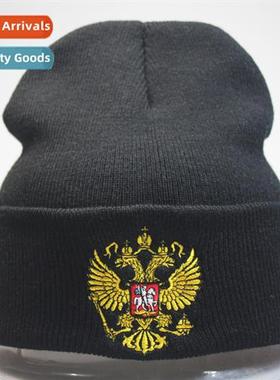 popular Russian RUSSIA natial emblem embroidered knted cap h