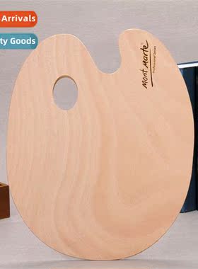 Mtmar Wooden Palette Palette Large Oval Painting Tools Oil P