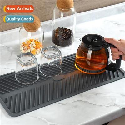 Kchen countertop silice draining mat coaster n-slip chopping