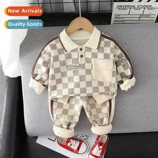 Todd Sweatshirt Pieces Two Plaid Set Infant Baby Clos