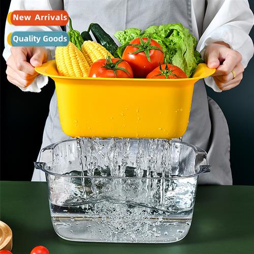 Kchen draining basket practical drop vegetable fru large mul