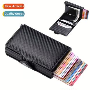 automatic elastic case Dual short RFID mens card