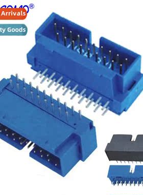 IDC male 20pin plug 19 holes pin holder 90 degree simple bul