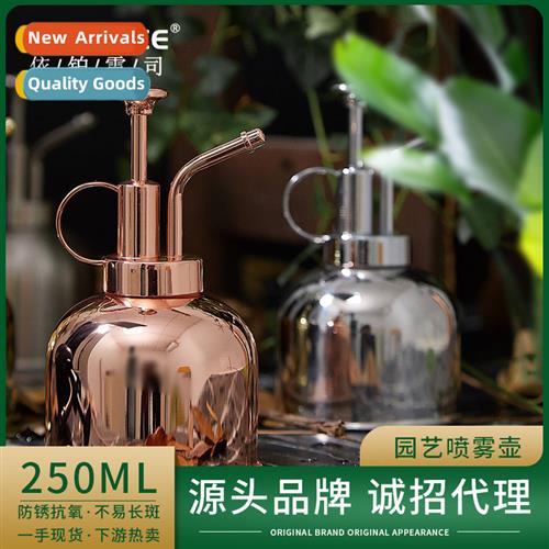 Gardening stainless steel watering can spray pot indoor vint