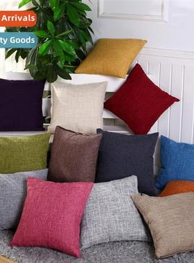 Home thickened linen pillow set sa cushi bedside st package