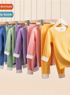 Childrens rmal underwear set baby imati lambs wool fall coat