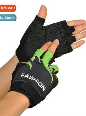 Spring  summer outdoor sports sunscreen half finger gloves m
