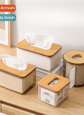 Compose wood Scinavian simple creative tissue box household