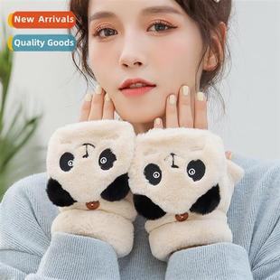 gloves flip winter cycl carto warm plush 2023 flop