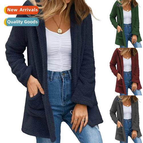 2023 in  fall  winter new womens cardigan jacket solid color