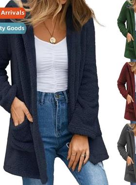 2023 in  fall  winter new womens cardigan jacket solid color