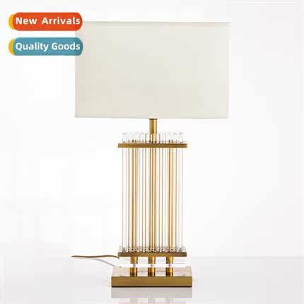 Scinavian crystal table lamp simple modern living room study