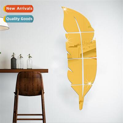 Stereoscopic crystal mirror acrylic lens wall stickers bedro