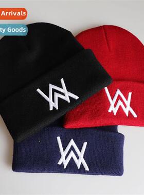 Alan walker winter wool cap Alan walker embroidered kn cap s